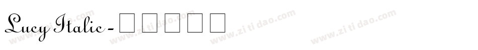 Lucy Italic字体转换